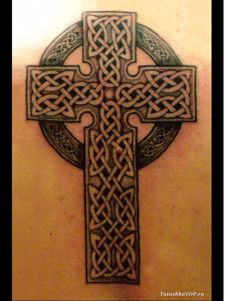 Тату кельтский крест - фото 4