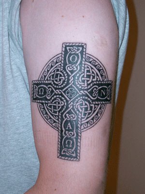 Тату кельтский крест - фото 7